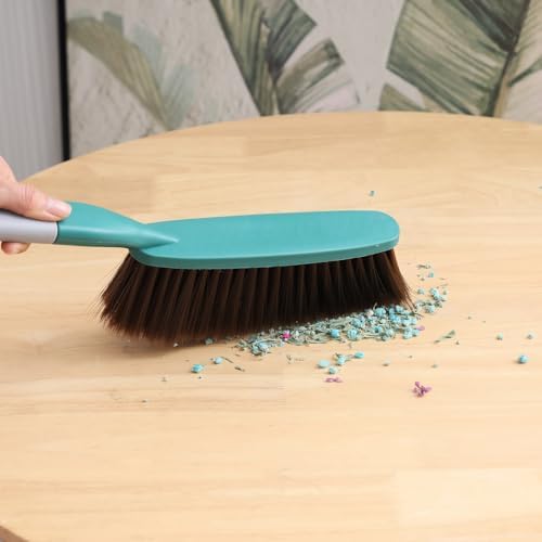 15" Green Soft Brist. Hand Broom Brush Bed Sofa Counter Hair Clear - Image 3