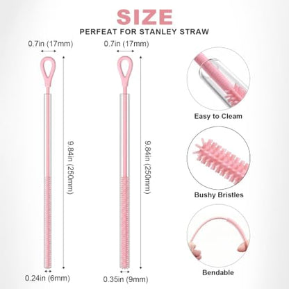 Straw Cleaner Brush for Stanley, Cleaning Brush for All Plastic, Stainless and - Image 2