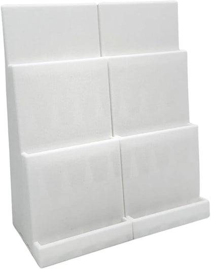 Magnetic Card Holder Stadium Displays - White (2 Pack), Compatible with Ultra Pro Protectors - Trading Card Holder - Card Stand - Sports Card Display