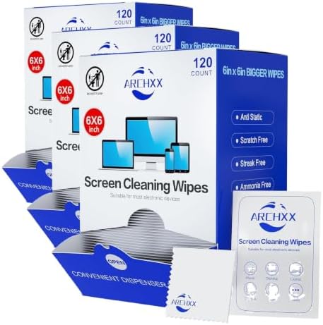 ARCHXX Screen Wipes for Electronics, Car Screen Cleaner, Lens Wipes by ARCHXX