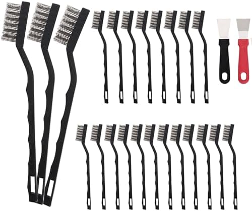 20 Pcs Mini Wire Brush Stainless Steel Brush Set, Masonry Brush Wire Brush by Unknown