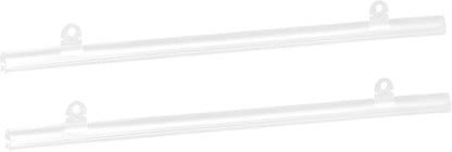 MECCANIXITY PVC Poster Hanger Strip 35cm/14inch Clear with Clips, 4 Set