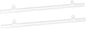 MECCANIXITY PVC Poster Hanger Strip 35cm/14inch Clear with Clips, 4 Set