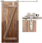 TSMST 4FT Sliding Barn Door Hardware Kit, Stainless Steel Heavy Duty Sturdy by TSMST