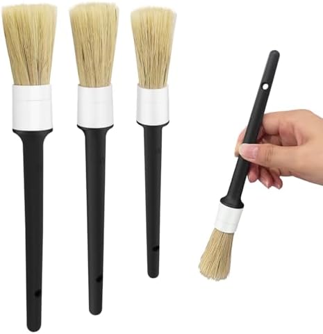ZUFECY 3-Pack Car Detailing Brushes, and Tight Crevices by ZUFECY