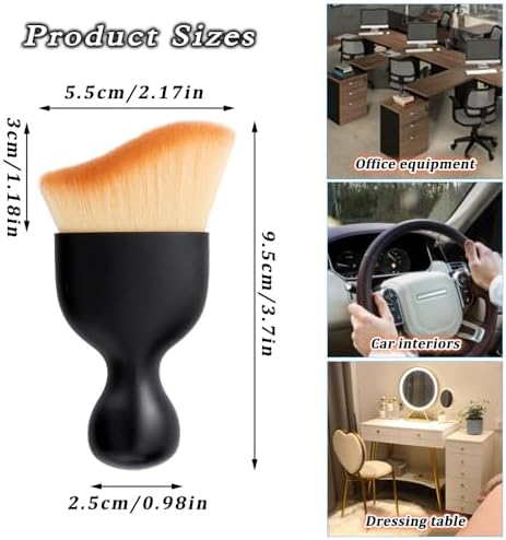 2 Pcs Car Detailing Brush, Car Interior Wash Brush Cleaning Brush - Image 2