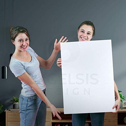 White Foam Board 12 x 18 x 3/16" (5mm) Inch, 15 Pack Acid-Free Foam Core Poster Board Sheets for Art, Crafts, Presentation, Vision Board, Signboard, and Party Decorations