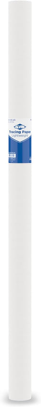 ALVIN 55W-L Lightweight Tracing Paper Roll, White, Suitable with Ink, Charcoal, Felt Tip Pen, for Sketching or Detailing - 36 Inches x 50 Yards, 1-inch Core