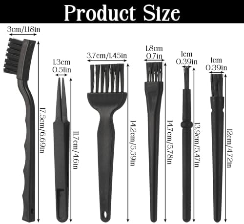 6 Pack Small Cleaning Brush Set Anti Static Small Cleaning Brushes - Image 2