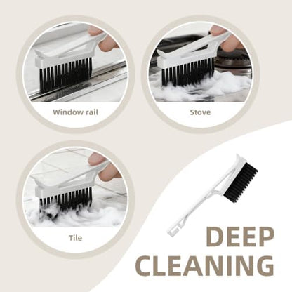 CLEANGOR Grout Cleaner Brush V Shape, Stiff Grout Cleaning Brushes - Image 5