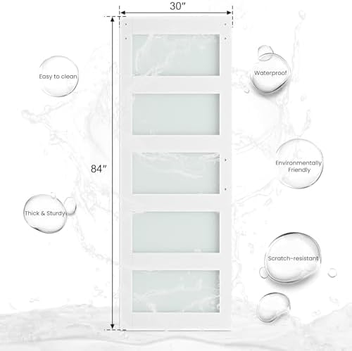 SMARTSTANDARD 30" x 84" Glass Barn Door - Image 2