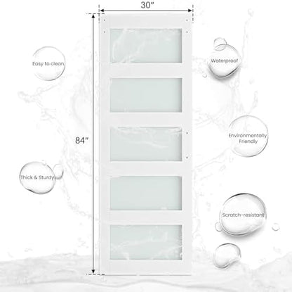 SMARTSTANDARD 30" x 84" Glass Barn Door - Image 2