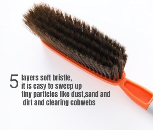 15" Green Soft Brist. Hand Broom Brush Bed Sofa Counter Hair Clear - Image 5