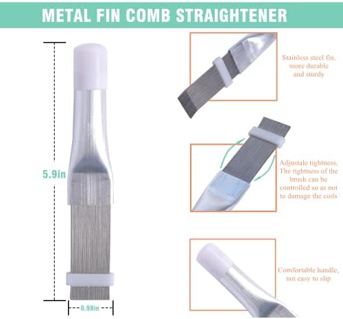 4 Pcs Air Conditioner Fin Comb Cleaner kit AC Coil Cleaning Brush Condenser Fin - Image 4