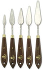 Creative Mark Stainless Steel Palette Knife Painting Tools - Paint Palette with Wooden Handle - Variety of Shapes and Sizes - Collection 5A, Set
