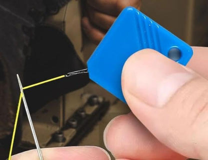 Automatic Needle Threaders for Hand Sewing, 2025 Upgrade Embroidery Floss, Sewing Machine Needle Threader, Sewing Supplies Tool, Fits All Needle Sizes (1, Blue)