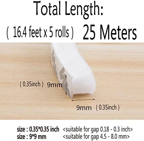 80 Ft White Weather Stripping Brush - Image 6