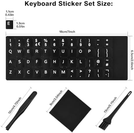 2PCS English Keyboard Stickers - Image 3