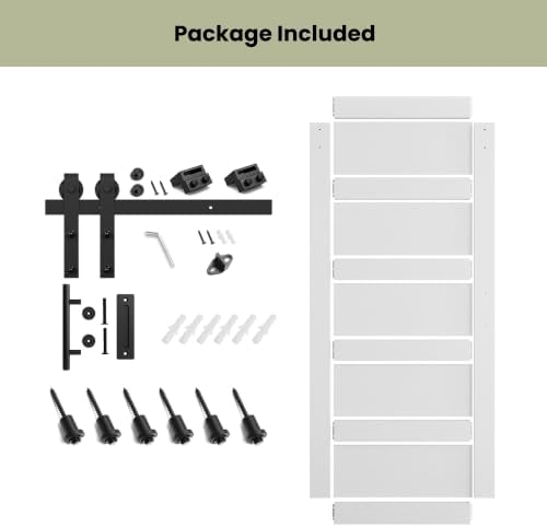 SMARTSTANDARD 42in x 96in Sliding Barn Door - Image 5