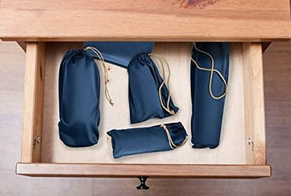 Valante Set of Microfiber Drawstring Storage Bags for Intimate Products (Small)
