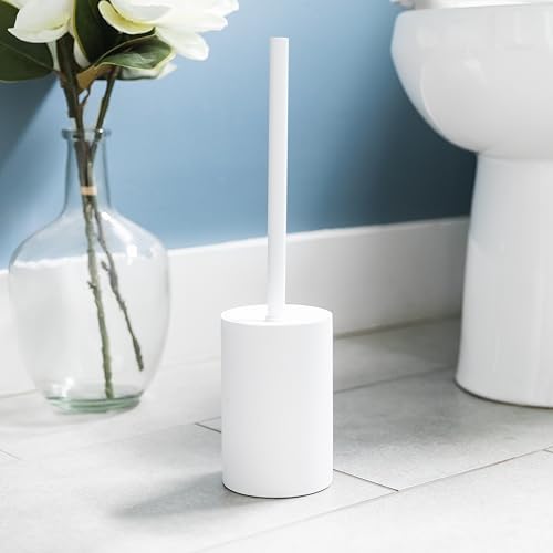 Yew Design Matte White Toilet Bowl Brush - Image 6