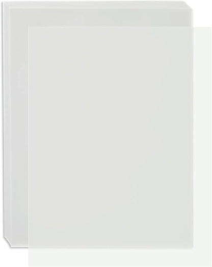 Paper Junkie Vellum Paper - 8.5 x 11 in, 100 Sheets White Translucent - Translucent & Transparent Printer Sheets for Inkjet & Laser - Printable Tracing Paper for Invitations, Sketching & Drawing