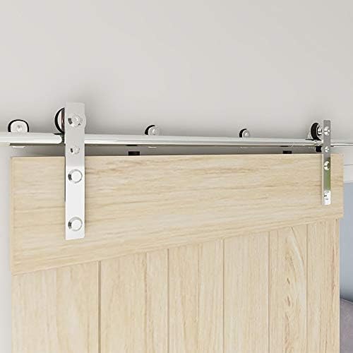 TSMST 11FT Sliding Barn Door Hardware Kit, Stainless Steel Heavy Duty Sturdy - Image 2