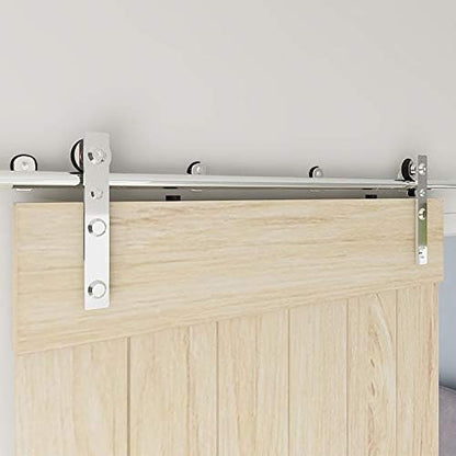 TSMST 11FT Sliding Barn Door Hardware Kit, Stainless Steel Heavy Duty Sturdy - Image 2