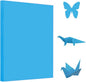 A4 Origami Paper Lake Blue 100 Sheets, 8.27×11.7 inch Double Sided Color Easy Fold Big Origami Paper A4 Colored Copy Papers Thin 70gsm for Beginners, DIY handwork Art and Craft Projects (210 x 297 mm)