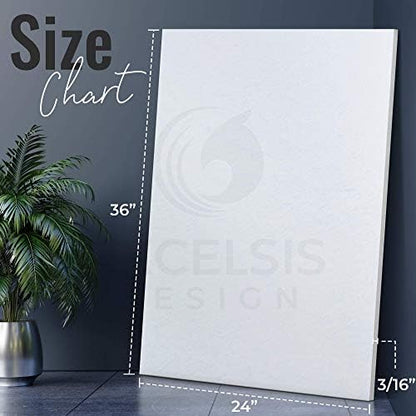 White Foam Board 24 x 36 x 3/16" (5mm) Inch, 15 Pack Acid-Free Foam Core Poster Board Sheets for Art, Crafts, Presentation, Vision Board, Signboard, and Party Decorations