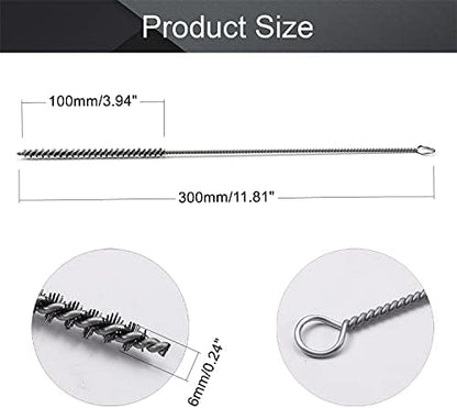 Utoolmart Steel Wire Cleaning Brush, Spiral Power Tube Brush, Steel Wire Tube - Image 2