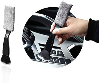 Ziciner 1 PC Double Head Brush for Car Clean, Soft Auto Interior Duster by Ziciner