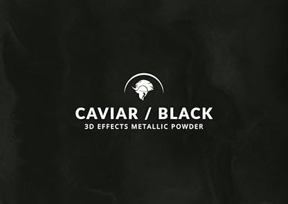 Spartan Epoxies Metallic Pigment Powder for Epoxy - 30 Unique Colors, 4oz for 1 Gallon and 12oz for 3 Gallons of Clear Epoxy, Made in The USA (Caviar, 12oz (135 Grams))