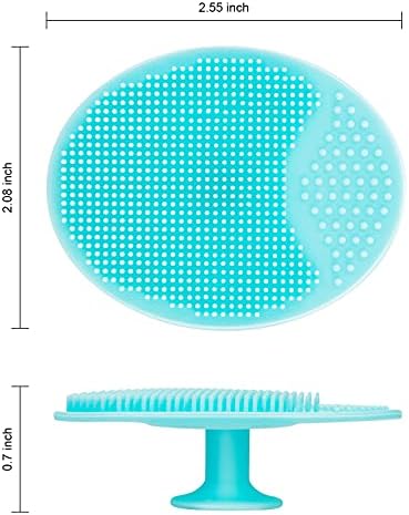 4 Pack Face Scrubber, JEXCULL Soft Silicone Facial Cleansing Brush Face - Image 2