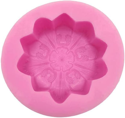 3D Silicone Soap Molds Flower Shape Silicone Mold for Soap Making Soap Bath Bomb Mold Shapes DIY Handmade Decorating Mould Tools