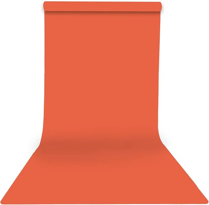 Yizhily Seamless Photography Photo Backdrop Background Paper Roll for Photoshoot 53 inches Wide x 16 feet Long, Bright Orange