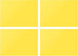 DMiotech 4Pcs Correction Gel Light Filter Overlay Transparent Plastic PVC Sheets Yellow for Photo，Film,Video