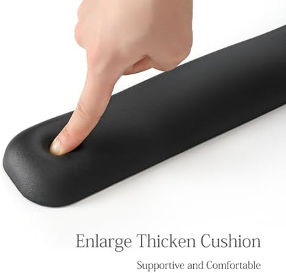 UnivoColors Design-Wave Keyboard Wrist Rest, Artificial Sheepskin+Memory - Image 3