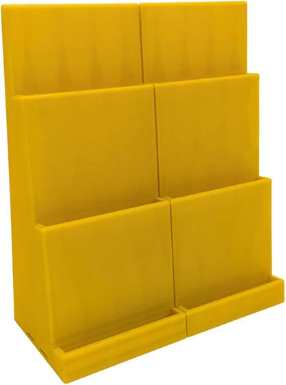 Magnetic Card Holder Stadium Displays - Yellow (2 Pack), Compatible with Ultra Pro Protectors - Trading Card Holder - Card Stand - Sports Card Display