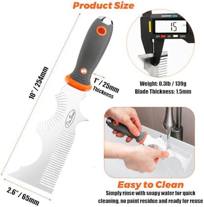 8-in-1 Paint Brush Comb and Paint Roller Cleaner Tool - Image 6