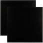 2 Pack 12 x 12 x 1/8 (0.12") Inch 5052 Anodized Aluminum Sheet, 3 mm Thick Black Laser Engraving Blanks, Anodized Aluminum Metal Plate for Crafting Printing