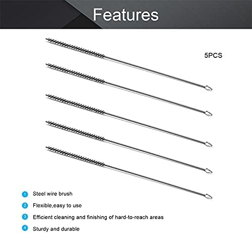Utoolmart Steel Wire Cleaning Brush, Spiral Power Tube Brush, Steel Wire Tube - Image 3