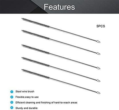 Utoolmart Steel Wire Cleaning Brush, Spiral Power Tube Brush, Steel Wire Tube - Image 3