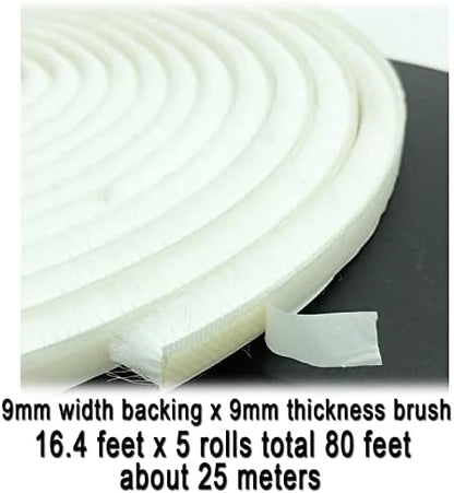 80 Ft White Weather Stripping Brush - Image 2