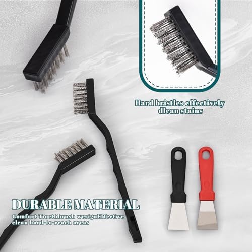 20 Pcs Mini Wire Brush Stainless Steel Brush Set, Masonry Brush Wire Brush - Image 7