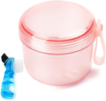 Leak Proof Travel Denture Bath Case by Mckkor
