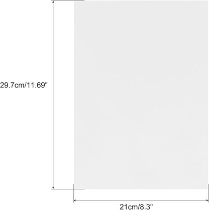 MECCANIXITY Colored Vellum Paper, 20 Sheet Silver Transparency 11.7 x 8.2 Printable Vellum Paper, Translucent Vellum Sheets for Printing Wedding Invitations, Ink Jet Laser Printer