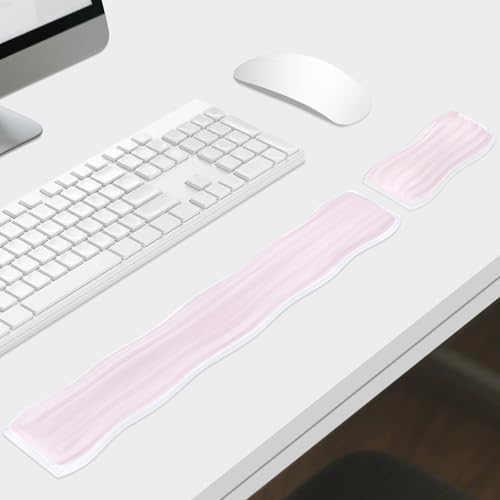 Gel Wrist Rest for Computer Keyboard and Mouse, Ergonomic Clear Keyboard Pad - Image 5