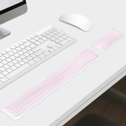 Gel Wrist Rest for Computer Keyboard and Mouse, Ergonomic Clear Keyboard Pad - Image 5