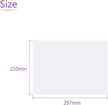 DMiotech 10Pcs Correction Gel Light Filter Overlay Transparent Plastic PVC Sheets Clear for Photo，Film,Video